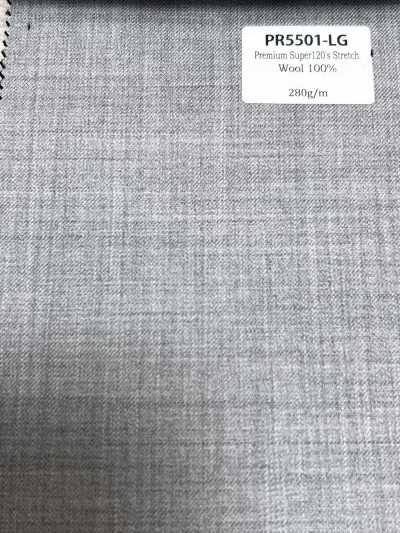 PR5501-LG 经典 国产 Premium Super120's 弹力 素色 浅灰色