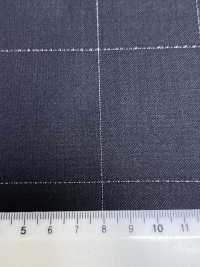 LA5531-BK 经典款 日本产 真丝亮丝羊毛弹力 格纹 黑色[面料] 细井商事株式会社 其他图片