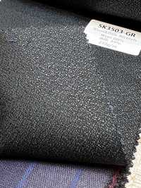 SK3503-GR 常规 日本产 真丝羊毛弹力 绿色[面料] 细井商事株式会社 其他图片