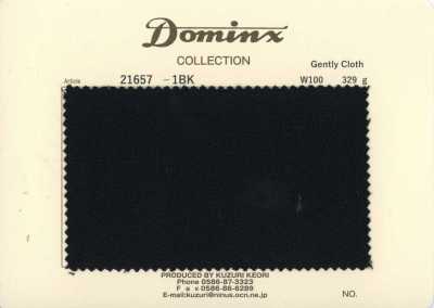 21657-1BK 经典 Gently Cloth 羊毛100% DOMINX 高级系列 黑色