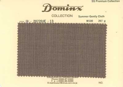 20720JE-13 常规款 SummerGentlyCloth 羊毛100% DOMINX 高级系列 棕色