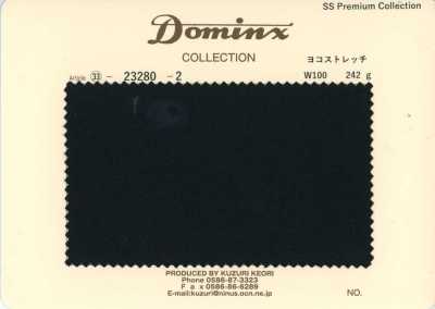 23280-2 经典 Pant Collection 横向弹力 羊毛100% DOMINX 高级系列 黑色
