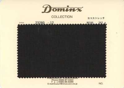 23280-12 经典 Pant Collection 横向弹力 羊毛100% DOMINX 高级系列 炭灰色
