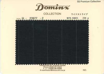 23977-2 经典 Kid mohair DOMINX 高级系列 宽条纹 炭灰