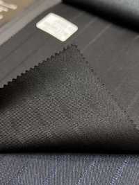 69580-17 26AW HERDREX【Silk & Wool】真丝羊毛 黑色 暗纹条纹[面料] 国岛株式会社 其他图片