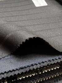 69580-17 26AW HERDREX【Silk & Wool】真丝羊毛 黑色 暗纹条纹[面料] 国岛株式会社 其他图片