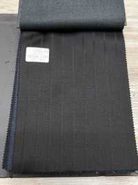69580-17 26AW HERDREX【Silk & Wool】真丝羊毛 黑色 暗纹条纹[面料] 国岛株式会社 其他图片
