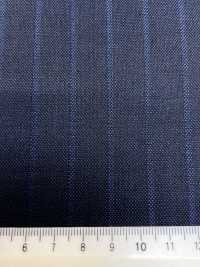 69580-38 26AW HERDREX【Silk & Wool】真丝与羊毛 藏青色 暗纹条纹[面料] 国岛株式会社 其他图片