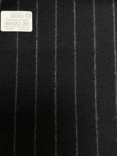 69582-20 26AW HERDREX【Tasmanian Flannel】丝毛 海军蓝 条纹