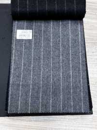69582-55 26AW HERDREX【Tasmanian Flannel】真丝与羊毛 灰色条纹[面料] 国岛株式会社 更多图片