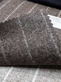 56CN5202 CANONICO（卡诺尼科）原装毛呢法兰绒 棕色/米色条纹[面料] 佳能 其他图片