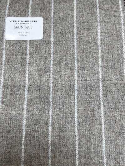 56CN5203 卡诺尼科 ORIGINAL WOOLLEN FLANNEL 米色/米白条纹