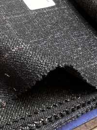 56CN5231 CANONICO WOOL SILK & LINEN 花式西装面料 海军蓝/棕色 窗格纹 佳能 其他图片