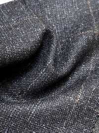 56CN5231 CANONICO WOOL SILK & LINEN 花式西装面料 海军蓝/棕色 窗格纹 佳能 其他图片