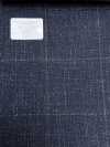 56CN5231 CANONICO WOOL SILK & LINEN 花式西装面料 海军蓝/棕色 窗格纹