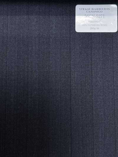 56CN5271 CANONICO PERENNIAL-CLASSICS 深藏青 条纹