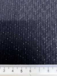 LA6511-BK 日本产 真丝亮片羊毛弹力 黑色 条纹[面料] 细井商事株式会社 其他图片