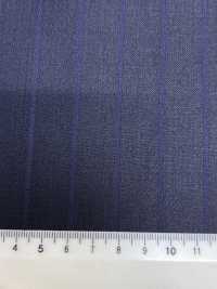SK6521-NV 日本国产 真丝羊毛弹力 棕色条纹[面料] 细井商事株式会社 其他图片