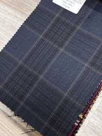 SK6531-GR 日本产 真丝羊毛弹力 绿色 格纹[面料] 细井商事株式会社 其他图片