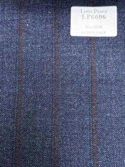 LP6606 Loro Piana 海军蓝×红色 条纹