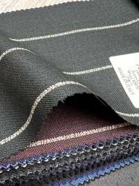 AR6549 ARISTON Super130's 绿色×白色 条纹[面料] 细井商事株式会社 其他图片