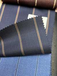 AR6551 ARISTON Super130's 海军蓝×棕色 条纹[面料] 细井商事株式会社 其他图片