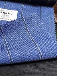 AR6552 ARISTON Super130's 蓝×藏青色条纹[面料] 细井商事株式会社 其他图片