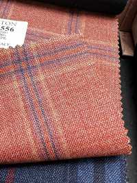 AR6556 ARISTON Super130's 橙色格纹[面料] 细井商事株式会社 其他图片