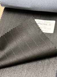 LP6586 Loro Piana Super130's 黑色 条纹[面料] 细井商事株式会社 其他图片