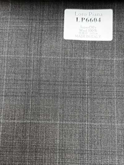 LP6604 Loro Piana Super150's 棕色格纹