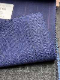 LV6168 LANVIN COLLECTION Super120's 海军蓝 条纹[面料] 细井商事株式会社 其他图片