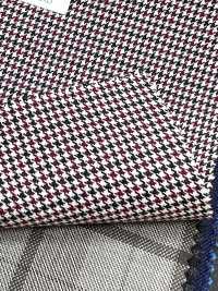DM6141 DORMEUIL QUEEN Super100's 黑×红 千鸟格[面料] 细井商事株式会社 其他图片
