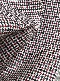 DM6141 DORMEUIL QUEEN Super100's 黑×红 千鸟格[面料] 细井商事株式会社 其他图片