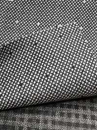 DM6144 DORMEUIL QUEEN Super100's 黑×白 刺子图案[面料] 细井商事株式会社 其他图片