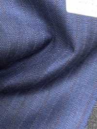 DM6155 DORMEUIL QUEEN Super100's 海军蓝×棕色 条纹[面料] 细井商事株式会社 其他图片