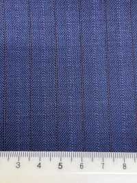 DM6155 DORMEUIL QUEEN Super100's 海军蓝×棕色 条纹[面料] 细井商事株式会社 其他图片