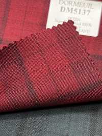 DM5137 DORMEUIL QUEEN Super100's 红色格纹[面料] 细井商事株式会社 其他图片