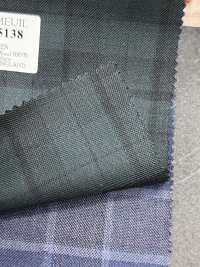 DM5138 DORMEUIL QUEEN Super100's 绿色格纹[面料] 细井商事株式会社 其他图片