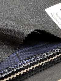 CR6614 CARNET 3PLY 深灰色 格纹[面料] 细井商事株式会社 其他图片