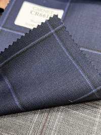 CR6615 CARNET 三股 海军蓝 格纹[面料] 细井商事株式会社 其他图片
