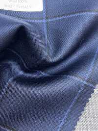 CR6615 CARNET 三股 海军蓝 格纹[面料] 细井商事株式会社 其他图片