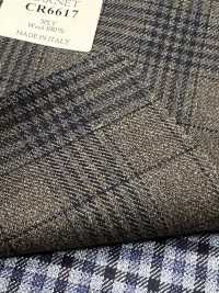 CR6617 CARNET 3PLY 灰色×海军蓝 格纹[面料] 细井商事株式会社 其他图片