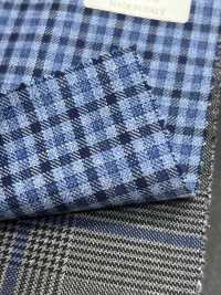 CR6618 CARNET saxe蓝 格纹[面料] 细井商事株式会社 其他图片