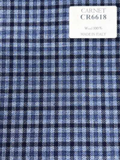 CR6618 CARNET saxe蓝 格纹