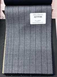 AF5546 Alfred Brown 灰色×藏青蓝条纹[面料] 细井商事株式会社 其他图片