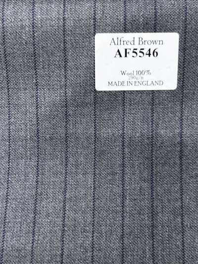AF5546 Alfred Brown 灰色×藏青蓝条纹