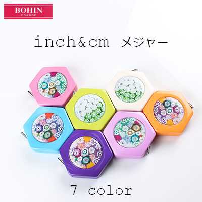 22290 花卉图案 厘米和英寸卷尺（BOHIN）