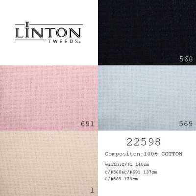 22598 LINTON 利顿 粗花呢 英国制造面料 表布