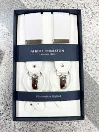 AT-WHITE Albert Thurston吊带纯色2way 型[正装配饰] ALBERT THURSTON 更多图片