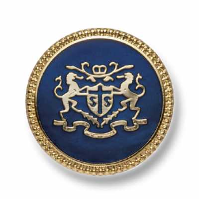 EX249 日本国产 西装/夹克用金属纽扣 金色/海军蓝